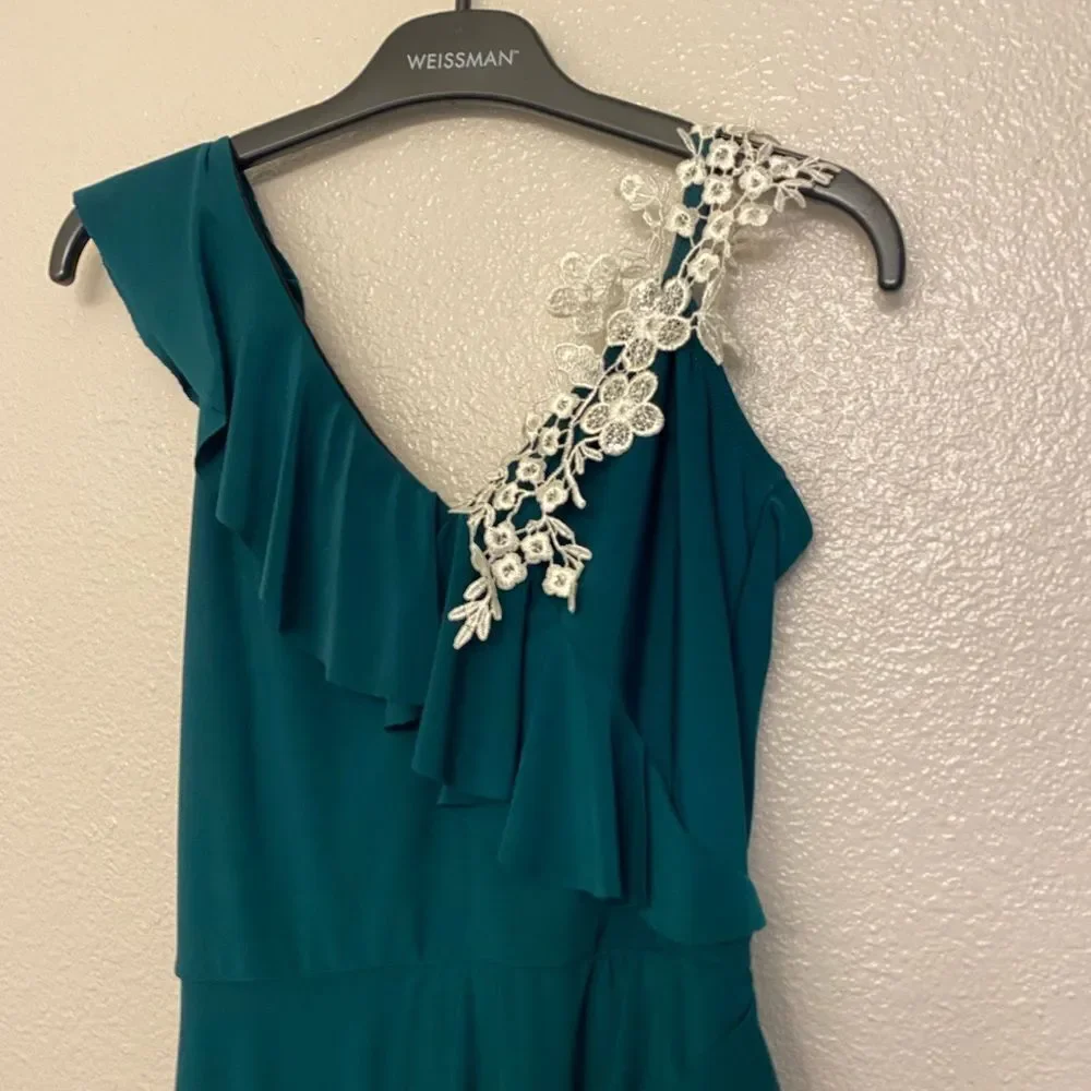WEISSMAN Dance costume maxi dress lyrical Emerald green I Found You 11001 SA